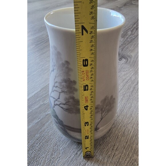 Bing and Grondahl Denmark Vase with Trees No. 526/5210 - Picture 8 of 15